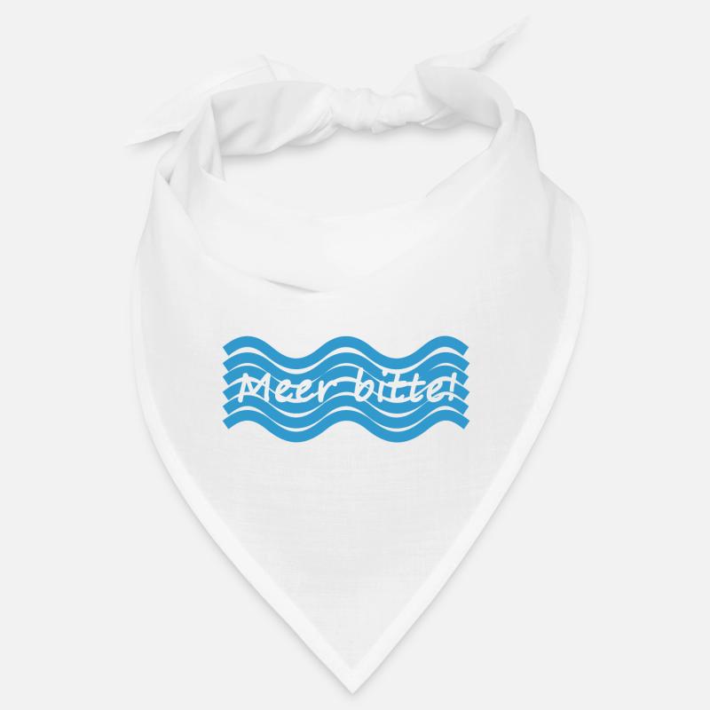 Meer bitte mit Wellenmuster Bandana