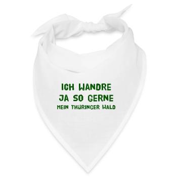 thüringer wald1 - Bandana - Weiß - Vorne