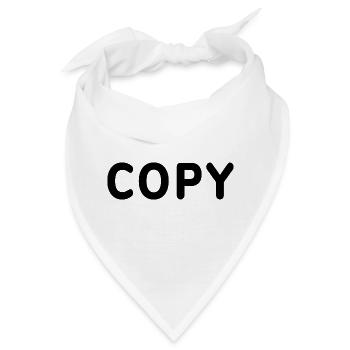copy paste - Copy - Bandana - Weiß - Vorne