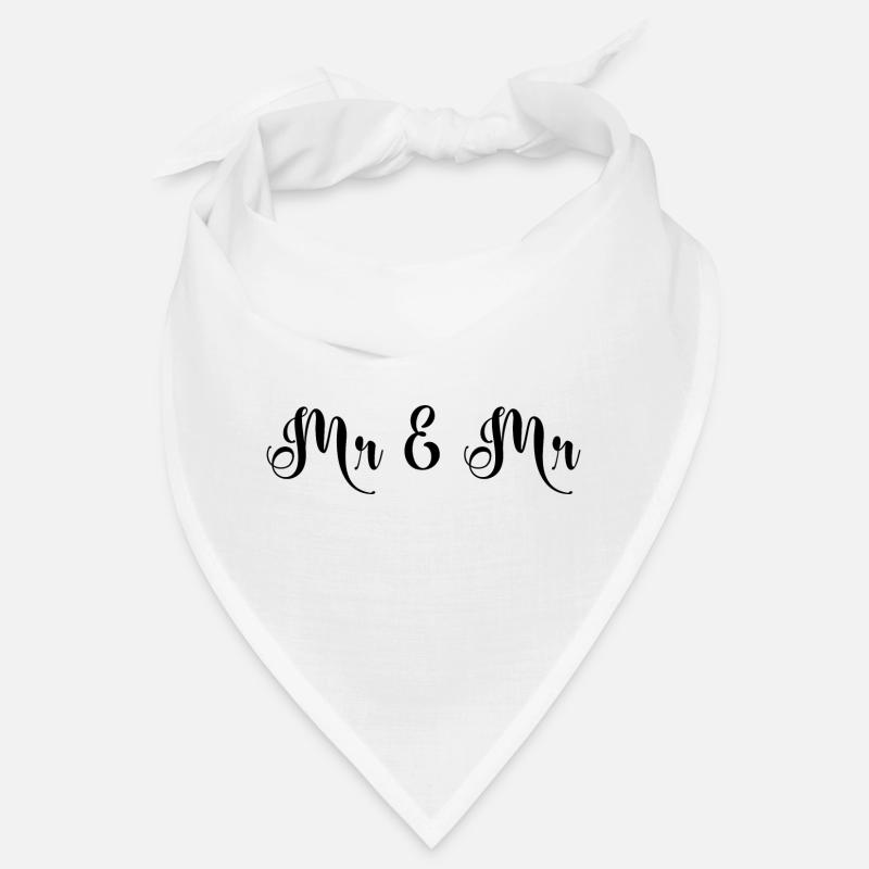 Mr & Mr Wedding Design Bandana