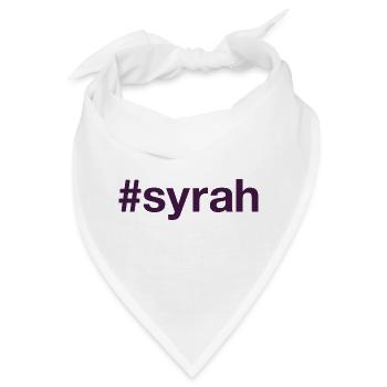SYRAH Hashtag - Bandana - Weiß - Vorne