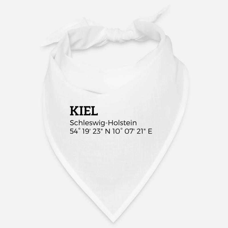 Coordonnées de Kiel Schleswig-Holstein Bandana