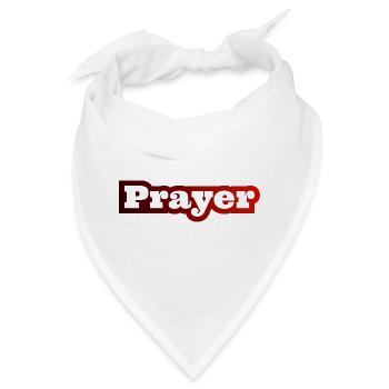 Christliche Sprüche Gebet Prayer Jesus Bibel - Bandana - Weiß - Vorne