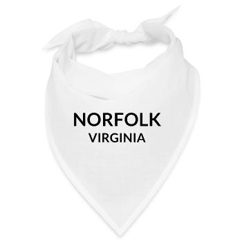 Norfolk Virginia USA - Bandana - Weiß - Vorne