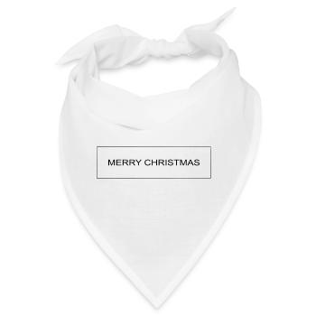 MERRY CHRISTMAS - Bandana - Weiß - Vorne