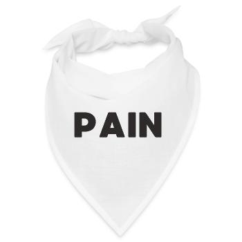 Schmerz - Bandana - Weiß - Vorne