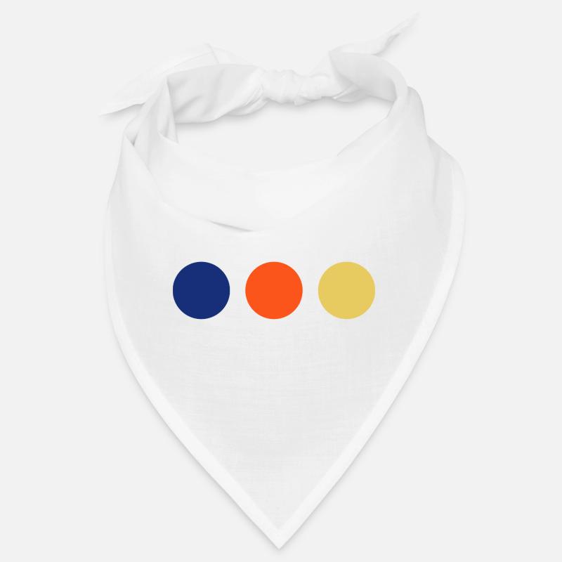 Trio de couleurs Minimal Circles Bandana