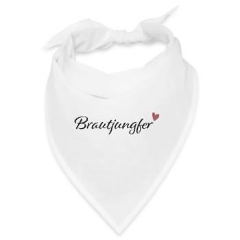 Brautjungfer - Bandana - Weiß - Vorne