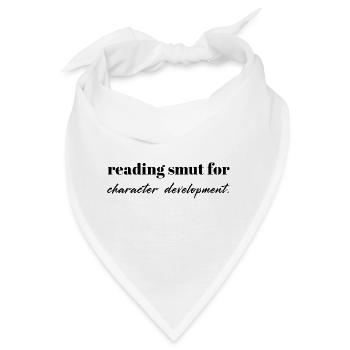 Reading Smut – BookTok Quote Design - Bandana - Weiß - Vorne