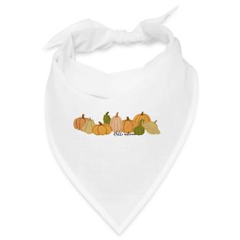 Hello autumn - Bandana - Weiß - Vorne