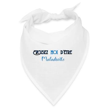 Entschuldigung, dass ich ungeschickt bin - Bandana - Weiß - Vorne