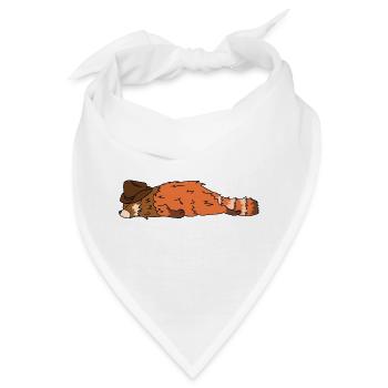 18_red_panda - Bandana - Weiß - Vorne