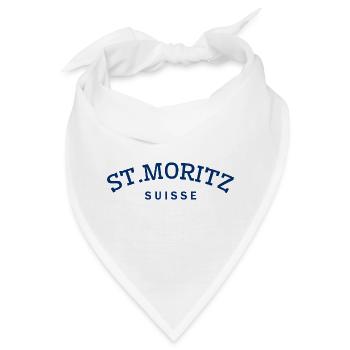 St. Moritz - Suisse - Schweiz - Swiss - Bandana - Weiß - Vorne