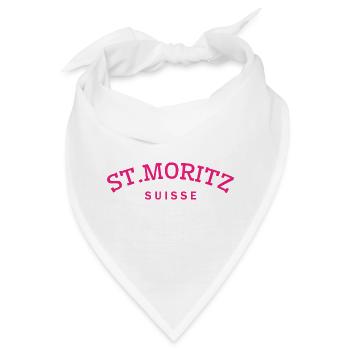 St. Moritz - Suisse - Schweiz - Swiss - Bandana - Weiß - Vorne