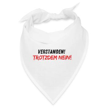 Verstanden-trotzdem_nein - Bandana - Weiß - Vorne