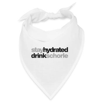 stay hydrated - drink schorle - Bandana - Weiß - Vorne