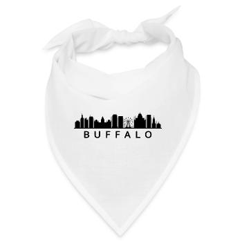 Skyline Buffalo - Bandana - Weiß - Vorne