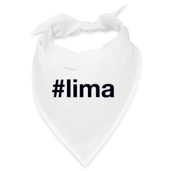 Lima Peru Hashtag - Bandana - Weiß - Vorne