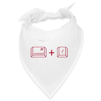 Command + Z - Bandana - Weiß - Vorne