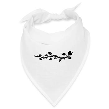 Garland, der in einem Plug endet. - Bandana - Weiß - Vorne