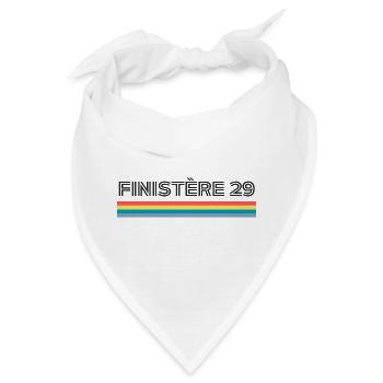 Finistère 29 T-Shirt Humorgeschenk - Bandana - Weiß - Vorne