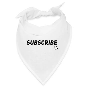 Influencer Blogger Vlogger Content Creator - Subsc - Bandana - Weiß - Vorne