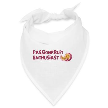 Passionsfrucht Enthusiast - Bandana - Weiß - Vorne