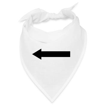 Pfeile - Bandana - Weiß - Vorne