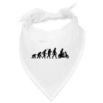 Roller Evolution - Mofa Moped Scooter Fahren - Bandana - Weiß - Vorne