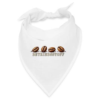 Kaffee Shirt Betriebsstoff - Bandana - Weiß - Vorne