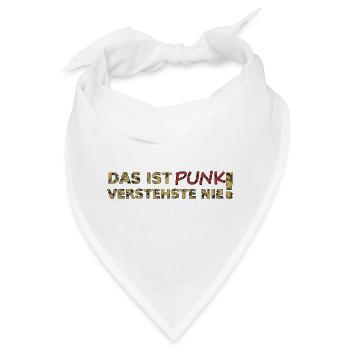 Das ist Punk - Bandana - Weiß - Vorne