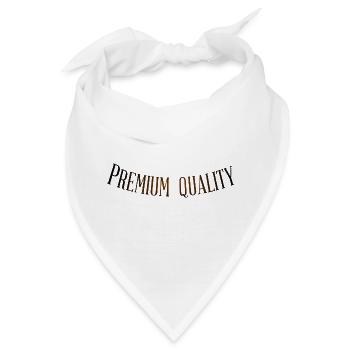 Premium Quality - Bandana - Weiß - Vorne