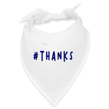 VIELEN DANK. DANKE. VIELEN DANK. JAHRESTAG. GEBURT. - Bandana - Weiß - Vorne