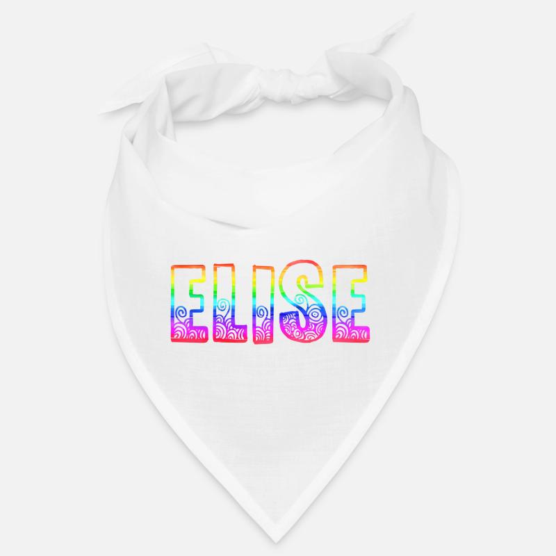 elise rs arc-en-ciel - Bandana - blanc