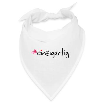 #einzigartig - Bandana - Weiß - Vorne