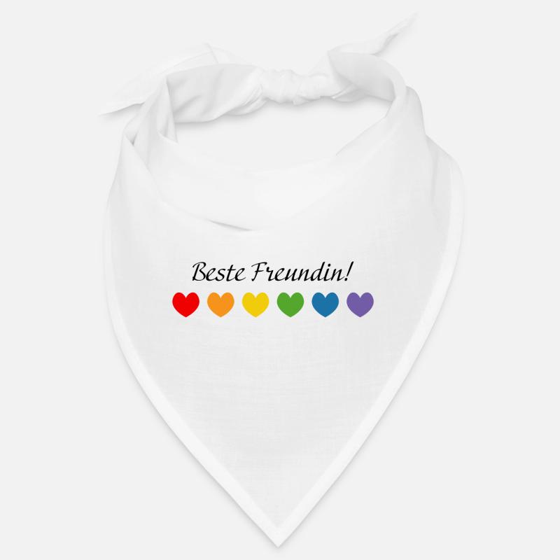 Regenbogenherzchen Beste Freundin Bandana