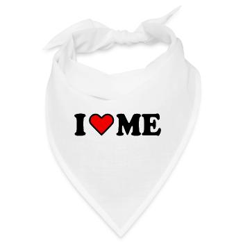 I love me - Bandana - Weiß - Vorne