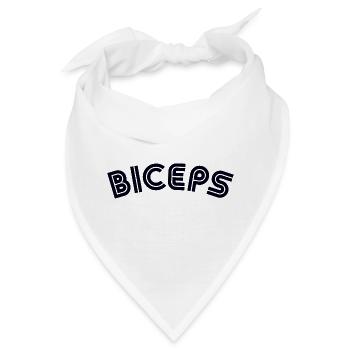 BICEPS Gym Workout Muskeltraining - Bandana - Weiß - Vorne
