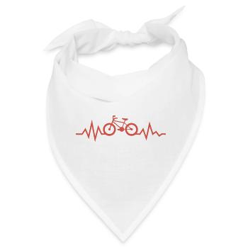 Fahrrad - Bandana - Weiß - Vorne