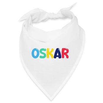 Name - Oskar - Bandana - Weiß - Vorne