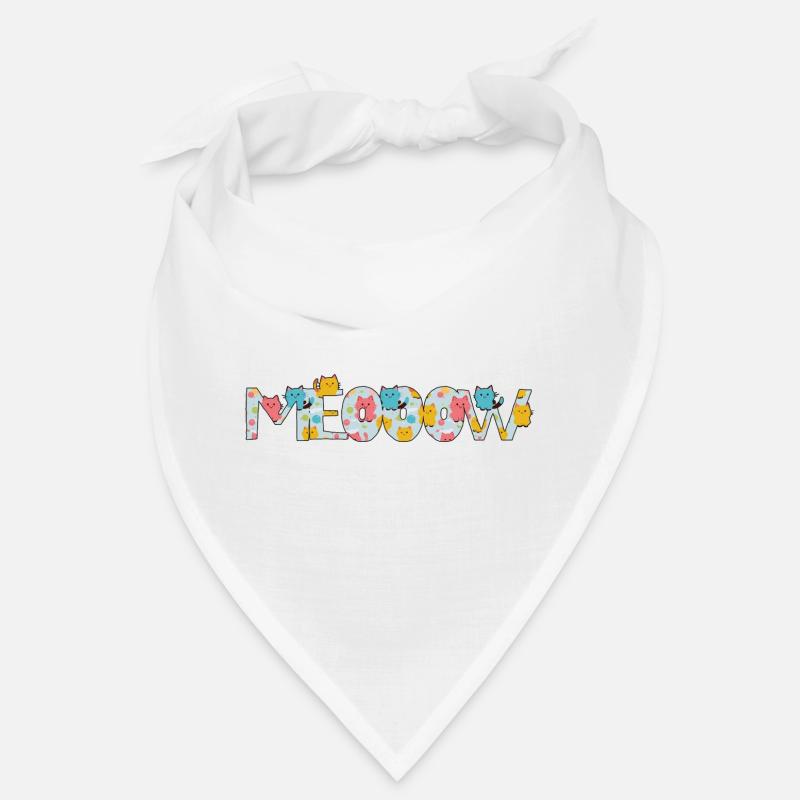 meow - Bandana - Weiß