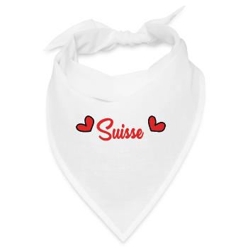 SCHWEIZ. LAND. GENF. HUMOR. FLAGGE. GENF - Bandana - Weiß - Vorne