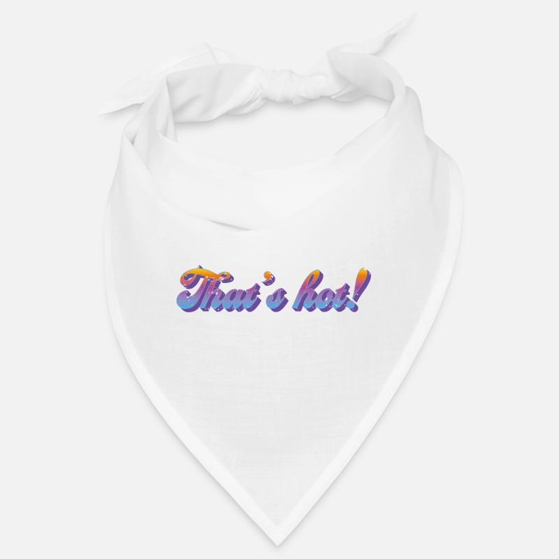 That's hot! – Retro Gradient Style - Bandana - white