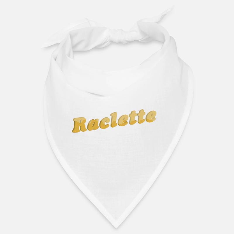 Fromage à raclette Lettrage 3D Bandana