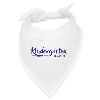 Kindergarten Absolvent - Einschulung - Kita - Bandana - Weiß - Vorne