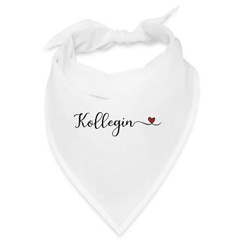 Kollegin mit Herz - Bandana - Weiß - Vorne