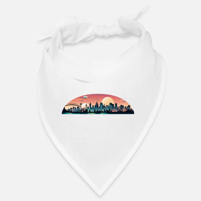 Sunset City Panorama Bandana