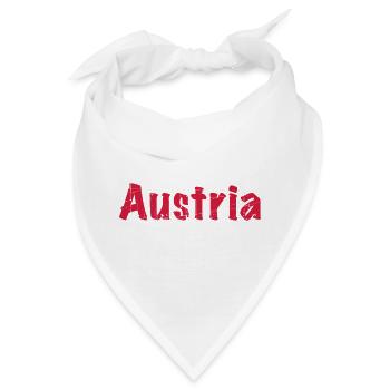 Austria - Bandana - Weiß - Vorne