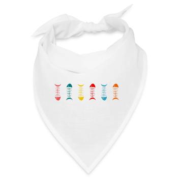 SARDINE. FISCH. APRILSCHERZ - Bandana - Weiß - Vorne