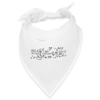 Mathematik Geometrie Teacher Lehrer Geschenk - Bandana - Weiß - Vorne